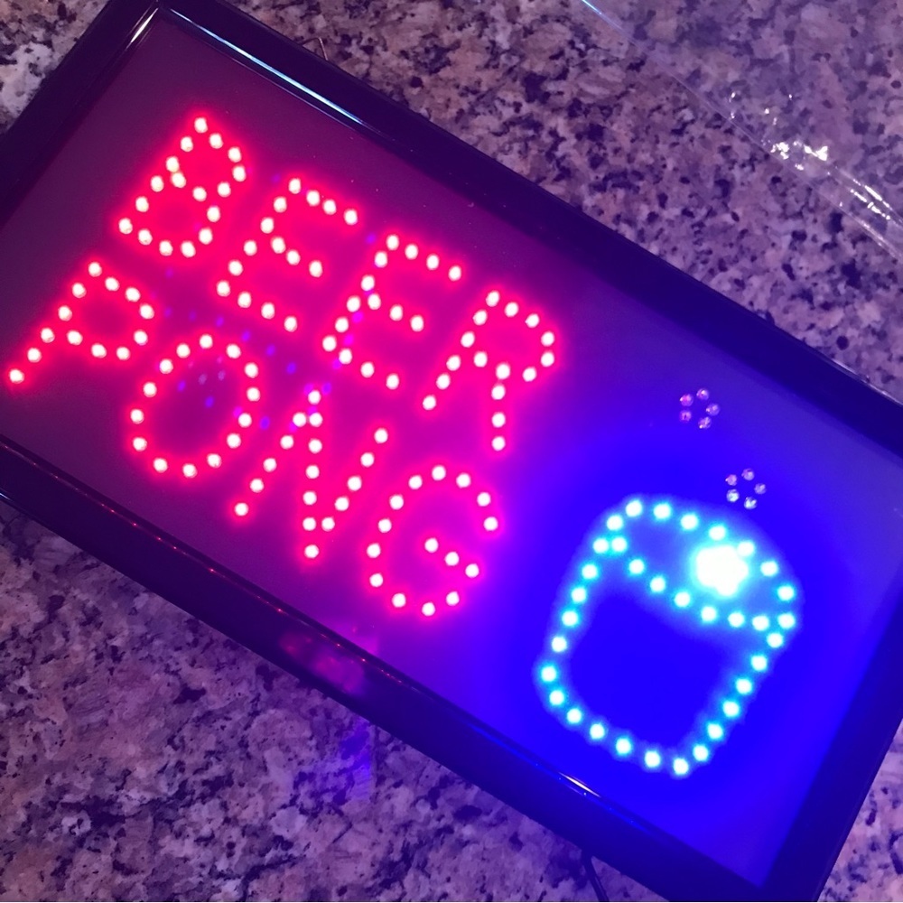 🍺LED BEER PONG Sign - Picture 5 of 10